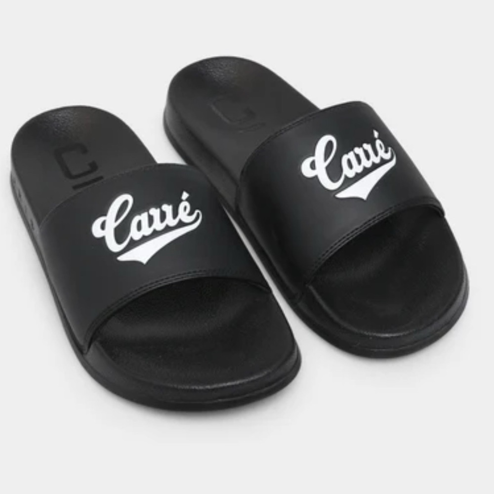 Carré men’s Simplicita Classique Black Slide Sandals‎ large EU 42 size 9